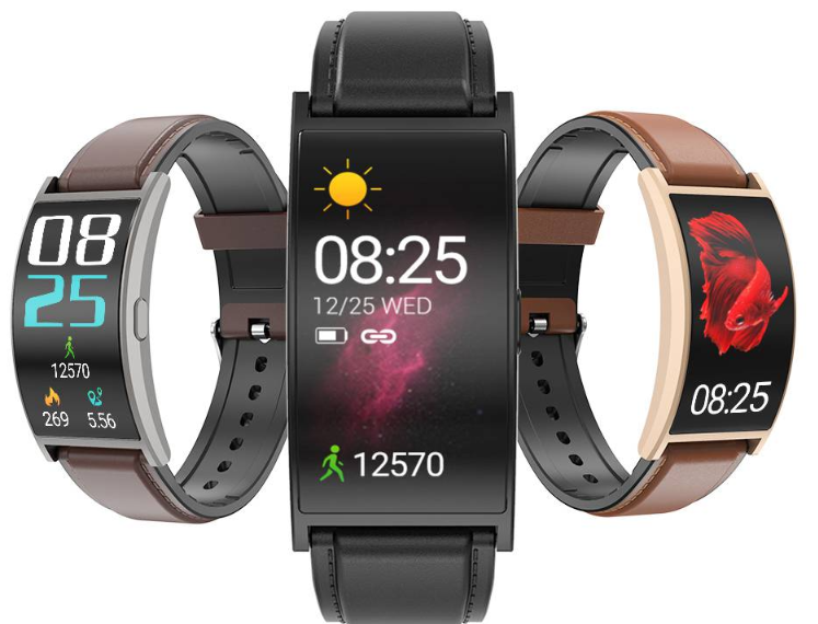 three smartwatch display