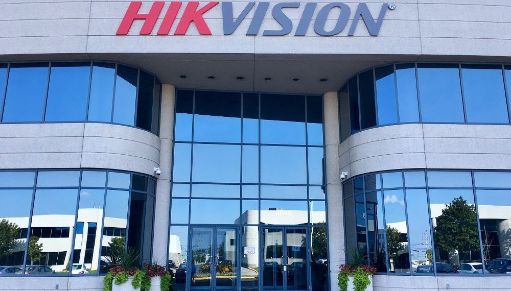 Hikvision Logo on building