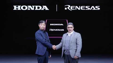 Honda Senior Managing Executive Officer, Katsushi Inoue and Renesas SVP Vivek Bhan