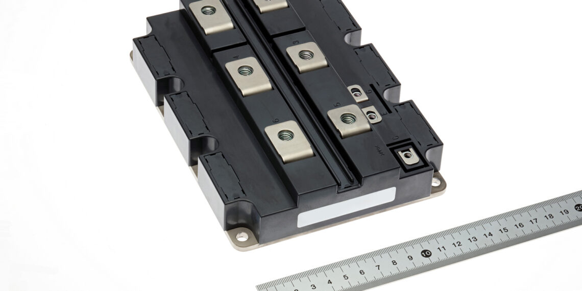 4.5kV-1200A XB Series HVIGBT Module (from left standard-isolation and high-isolation modules)