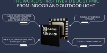 World’s first hybrid boost PMIC for indoor and outdoor light